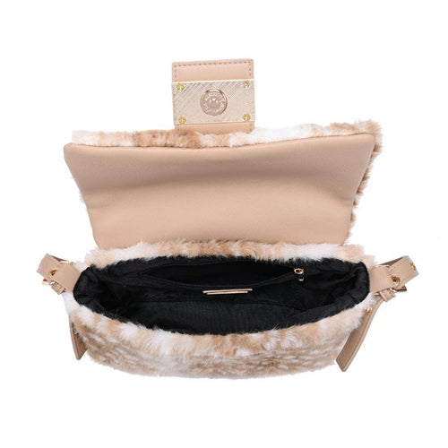 Beverly - Faux Fur Crossbody: Fawn Natural