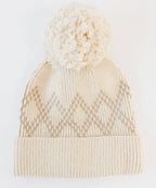 Elio Pom Beanie: Cream