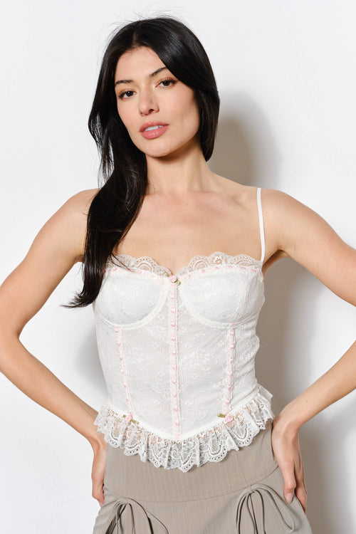 Serena lace bustier