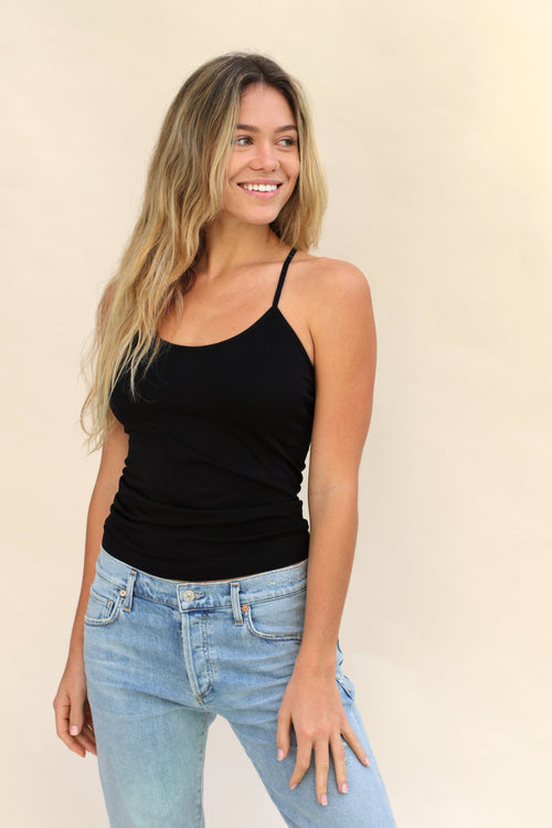 Racerback Cami: Black