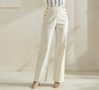 Marino Ivory button Trousers