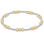 enewton classic joy pattern 4mm bead bracelet - mixed metal