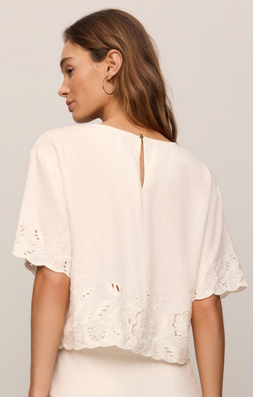 Daya embroidered top
