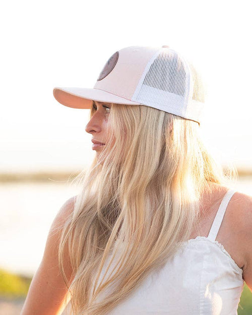 Trucker Hat - Pink/White Palm