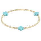 Enewton signature cross 2mm bracelet mint