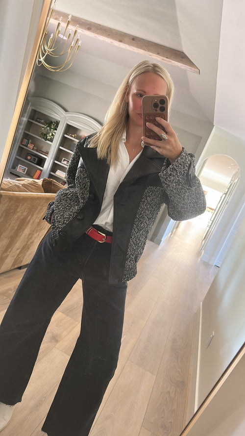Barrel Jean washed black