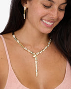Pavé XL Serpent Lariat necklace