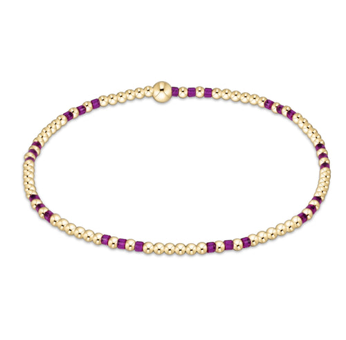 enewton hope joy pattern 2mm bead bracelet - Fuchsia