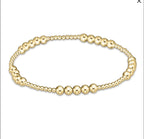 Enewton classic blissful pattern gold bracelet-4mm