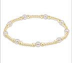 Enewton Purpose gold and pearl 4mm Bracelet
