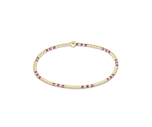 enewton hope joy pattern 2mm bead bracelet - pink Metallic