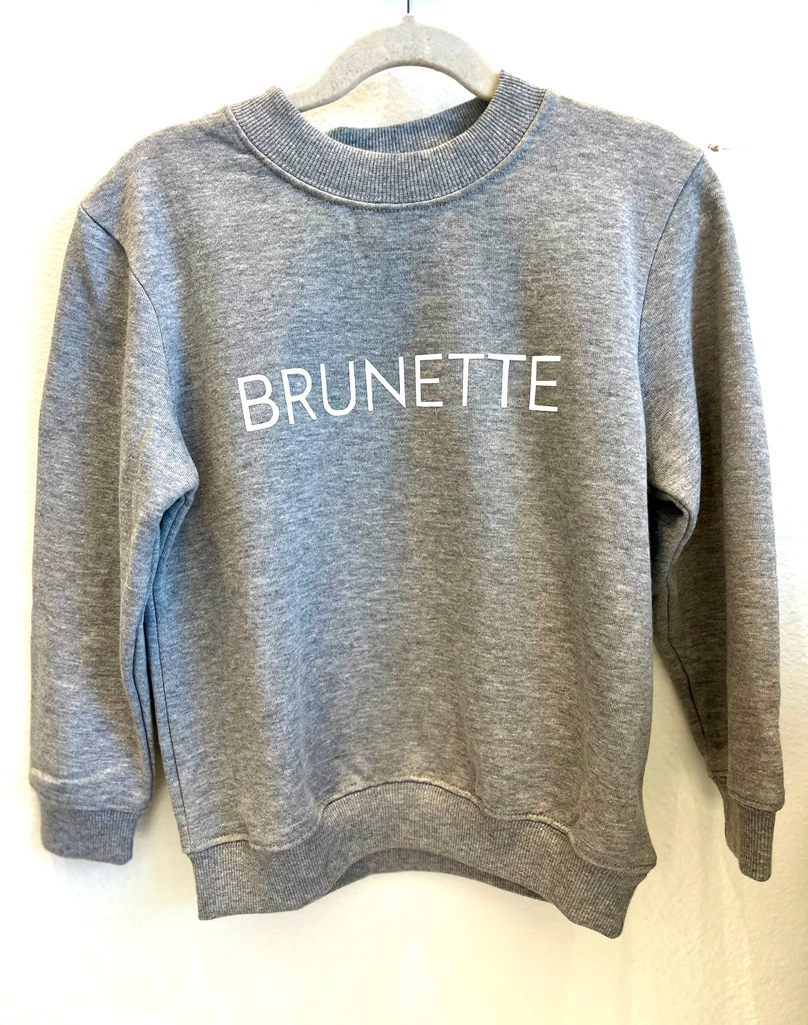 Brunette sweatshirt top