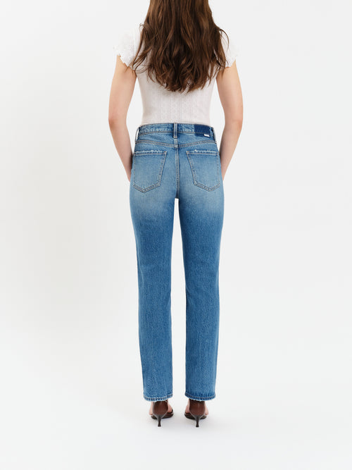 SMARTY PANTS HIGH RISE SLIM STRAIGHT