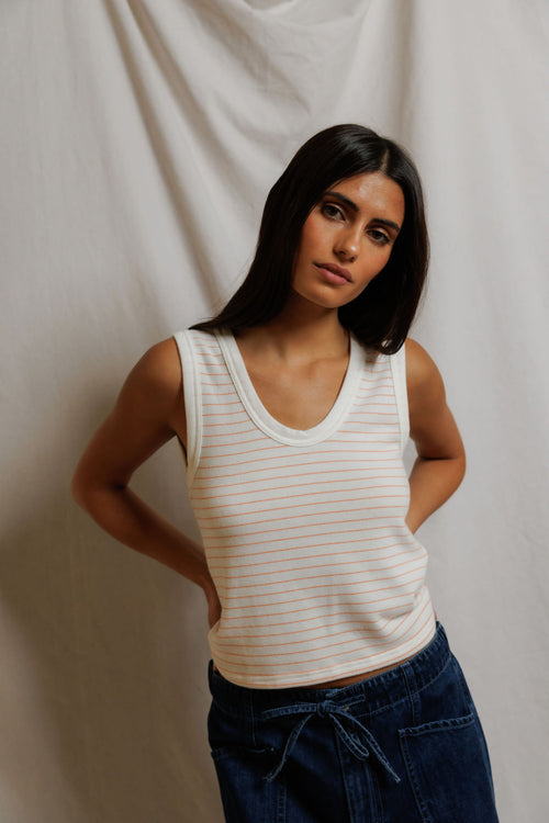 T389-Kendra - brushed sweater tank top