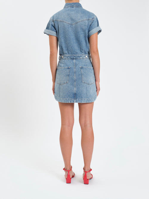 TOPANGA DRESS SHORT SLEEVE DRESS