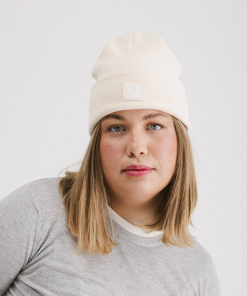 GP Knit Beanie: Off-White