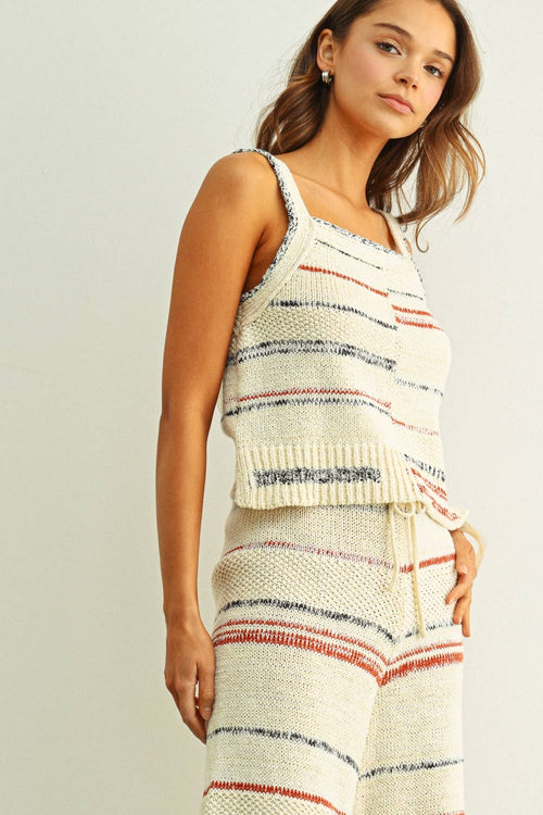 Arden stripe knit top