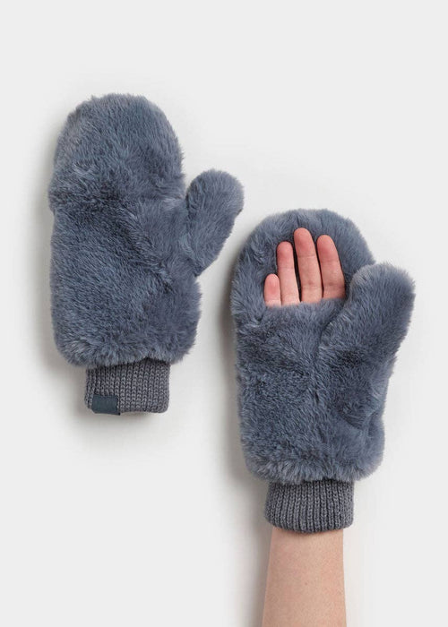 Mad Hatter Faux-Fur Mittens - multiple colors