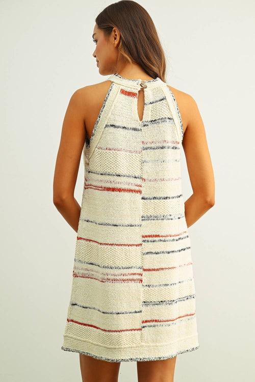 Arden stripe knit dress
