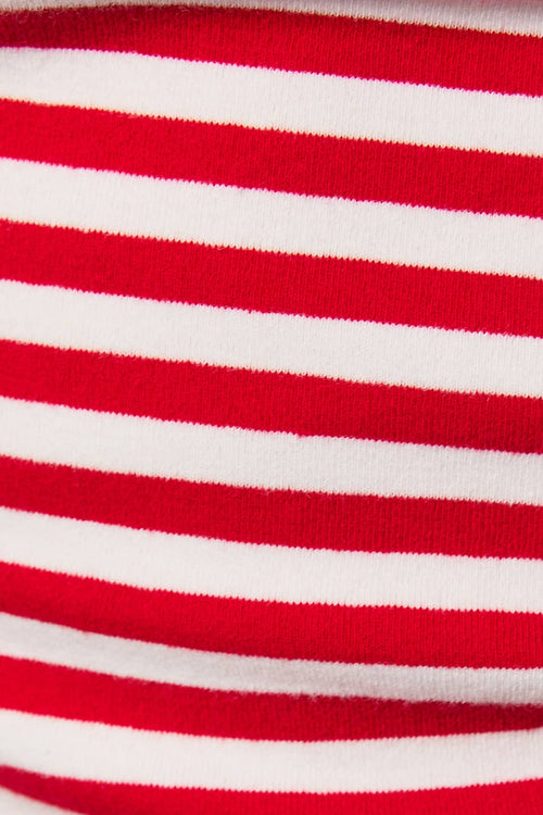 Finely one shoulder stripe top