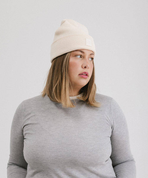 GP Knit Beanie: Off-White