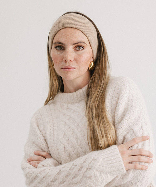 Payton Winter Headband: Tan