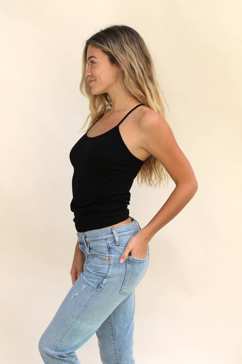 Racerback Cami: Black