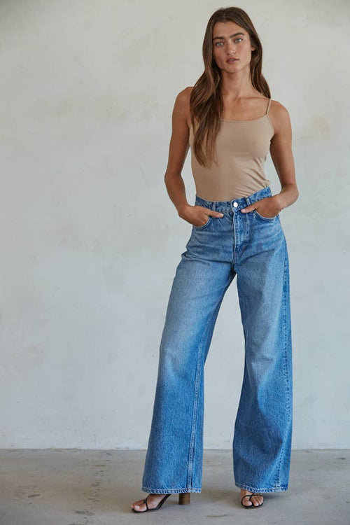 Basic Full Length Cami - Taupe