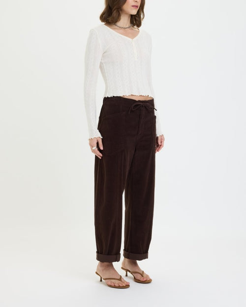 VILLA PANT DRAWSTRING BARREL PANT