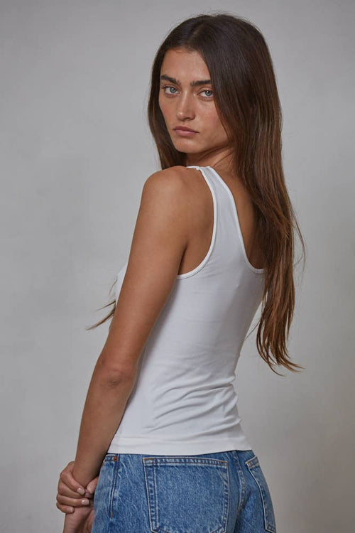 Seamless Reverse U-V Neck Tank - Multiple colors
