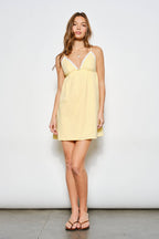 Celiah yellow mini dress