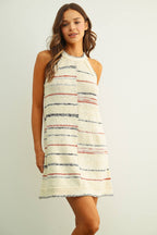 Arden stripe knit dress