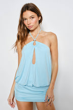 Kaylia halter mini dress