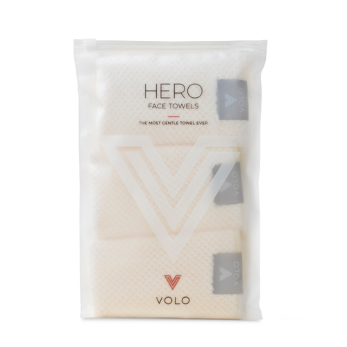 VOLO Face Towel- Salt White: Salt White