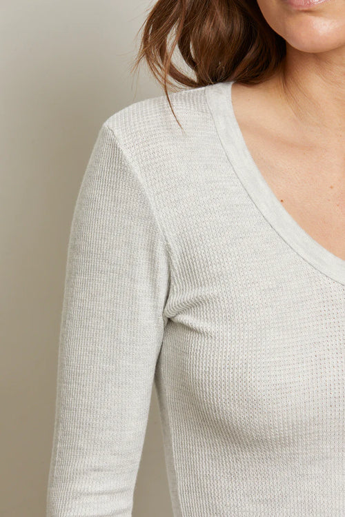 Esme waffle tee in ash