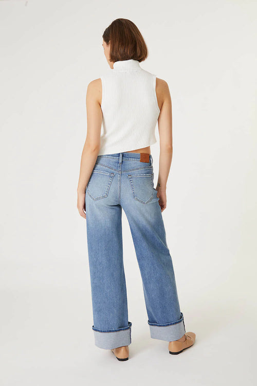 Tribecca wide cuff jean