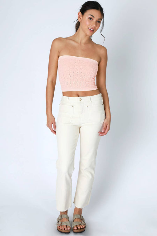 Floral Lace Tube Top