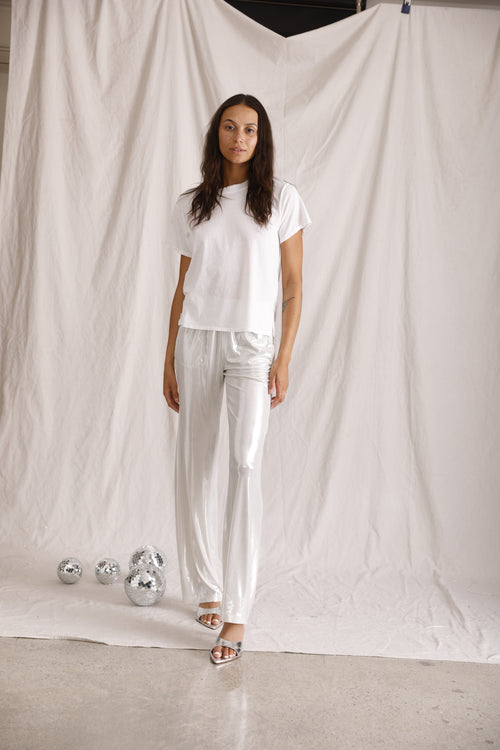 Ruby white boxy T-shirt