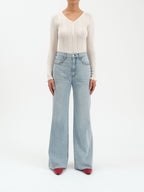 Far out high rise wide leg