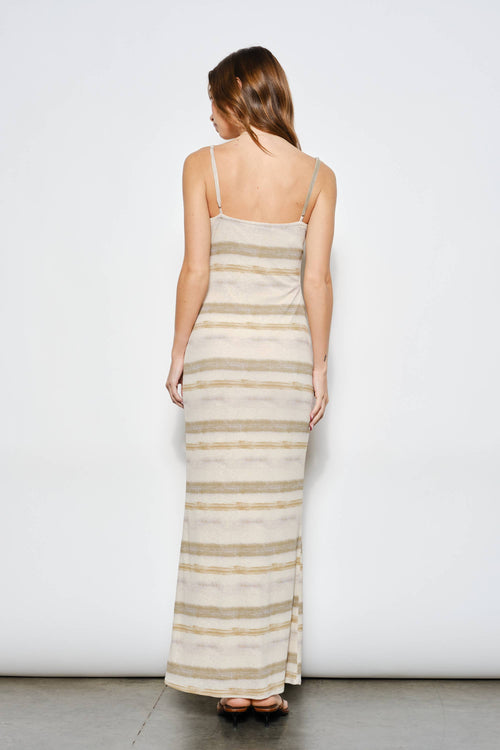Kiki striped maxi dress