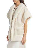 Ace Faux shearling vest
