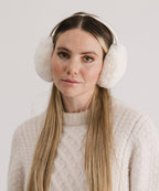 Leena Faux Fur Earmuff: Winter White