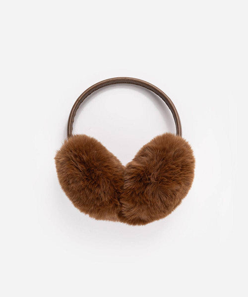 Leena Faux Fur Earmuff: Brown