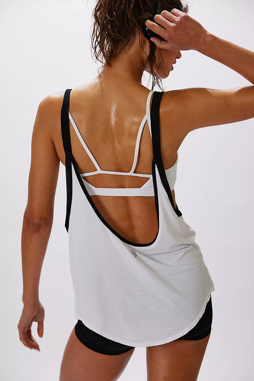 Batter up tank white combo