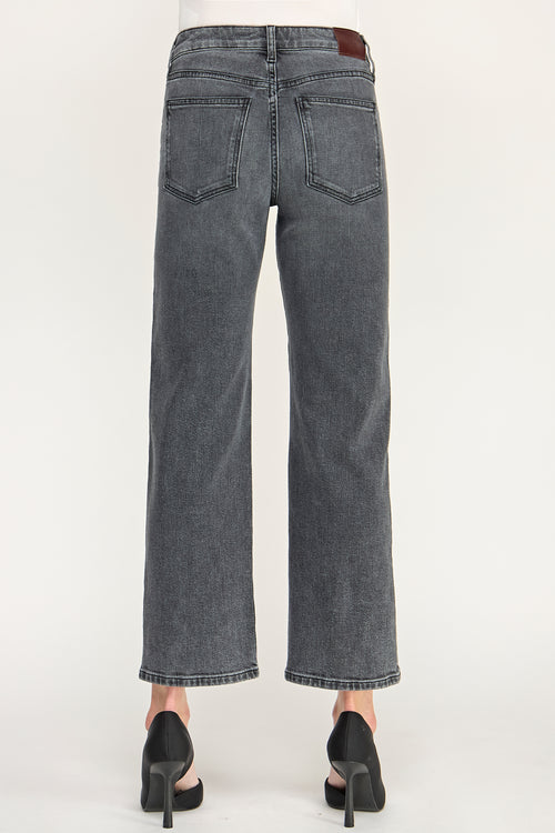 Gray jeans on a white background