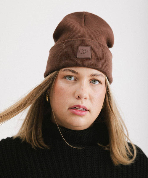 GP Knit Beanie: Chocolate
