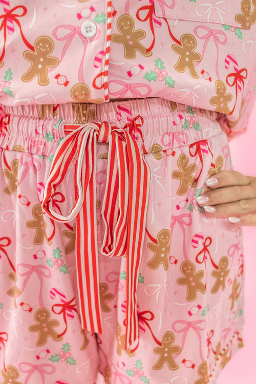 Teen PJ's - Gingerbread Bows