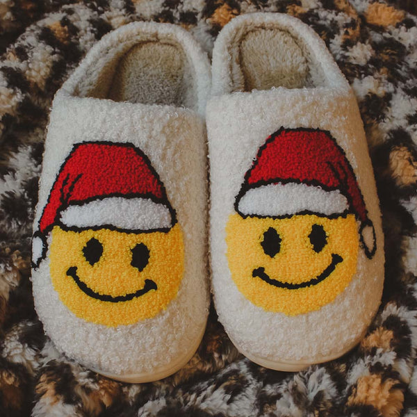 Smiley Santa Slippers