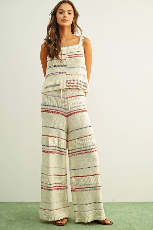Arden stripe knit top