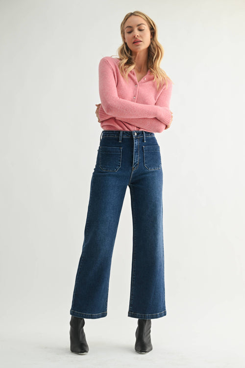 Patch Pocket Wide Leg
